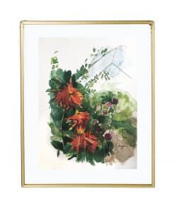Dahlias rojas: otra vista